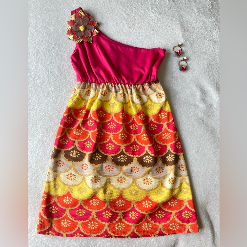 Judith March medium one shoulder Mod 60s inspired mini dress - Picture 10 of 14